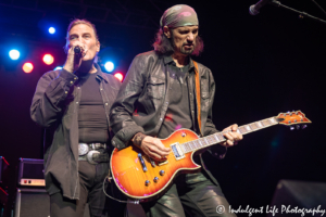 Grand Funk Railroad guitarist Bruce Kulick and frontman Max Carl performing together at Star Pavilion inside Ameristar Casino in Kansas City, MO on June 1, 2019.