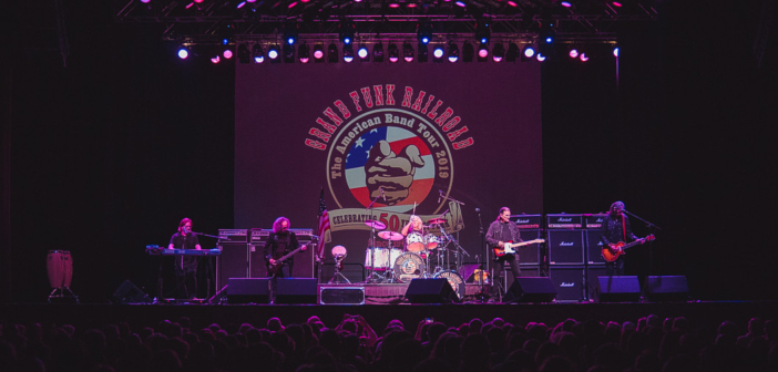 Grand Funk Railroad performed live in concert at Star Pavilion inside of Ameristar Casino in Kansas City, MO on June 1, 2019.