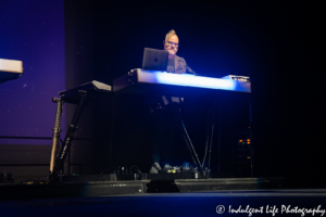 Keyboard player Robbie Bronnimann live in concert on Howard Jones' "Transform" tour at Ameristar Casino Hotel Kansas City on June 22, 2019.