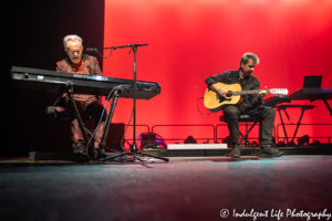 Howard Jones performing "No One is to Blame" with Robin Boult on the acoustic guitar during his "Transform" tour at Ameristar Casino in Kansas City, MO on June 22, 2019.