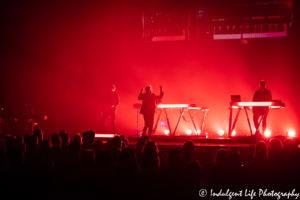 Vibrant stage setting for the Howard Jones "Transform" tour stop at Star Pavilion inside of Ameristar Casino in Kansas City, MO on June 22, 2019.