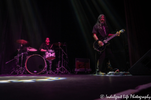 Men WIthout Hats guitarist Sho Murray and drummer Adrian White performing live at Ameristar Casino's Star Pavilion in Kansas City, MO on June 22, 2019.