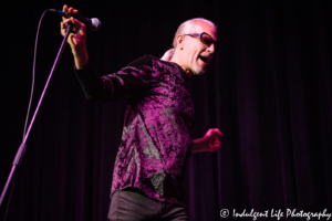 Men Without Hats frontman Ivan Doroschuk live in concert at Ameristar Casino's Star Pavilion in Kansas City, MO on June 22, 2019.