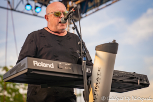 A Flock of Seagulls founder and frontman Mike Score performing "Modern Love is Automatic" from the band's 1982 debut album at Sunset Music Fest in Leawood, KS on June 27, 2019.