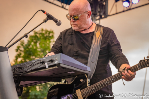 Frontman, keyboardist and guitar player Mike Score performing live at Sunset Music Fest on the Town Center Plaza in Leawood, KS on June 27, 2019.