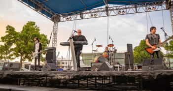 Iconic '80s new wave band A Flock of Seagulls headlines Sunset Music Fest at Town Center Plaza in the Kansas City suburb of Leawood, KS on June 27, 2019.