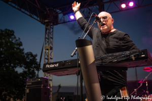 A Flock of Seagulls founder and frontman Mike Score closing out the set with "I Ran" at Town Center Plaza's Sunset Music Fest on June 27, 2019.