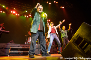 Sha Na Na's Jock Marcellino performing live with Donny York and "Downtown" Michael Brown at Ameristar Casino's Star Pavilion in Kansas City, MO on June 21, 2019.