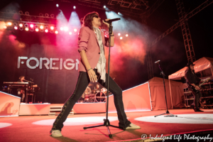 Rock band Foreigner performing live in concert at the Missouri State Fair's Pepsi Grandstand in Sedalia, MO on August 16, 2019.