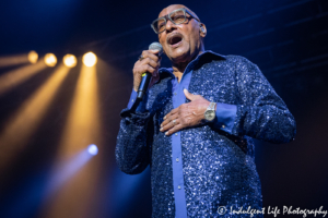 Four Tops founding member Abdul "Duke" Fakir performing live at Ameristar Casino's Star Pavilion in Kansas City, MO on August 3, 2019.