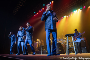 Motown group the Four Tops in a live performance at Ameristar Casino Hotel Kansas City on August 3, 2019.