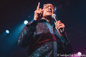 Four Tops founder and first tenor Abdul "Duke" Fakir of the Four Tops in a live performance at Ameristar Casino in Kansas City, MO on August 3, 2019.