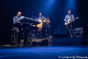 Guitarist, keyboard player and percussionist for the Four Tops during introduction of the group at Ameristar Casino Hotel Kansas City on August 3, 2019.