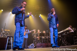 Members Ronnie McNeir and Abdul "Duke" Fakir of the Four Tops performing together at Ameristar Casino in Kansas City, MO on August 3, 2019.