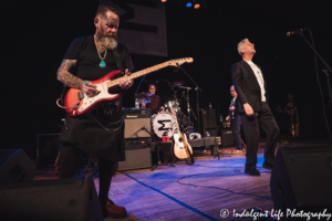 Gary McDowell, Roy Martin, Robbie Grey and Michael Conroy of Modern English in a live performance at Liberty Hall in Lawrence, KS on August 10, 2019.