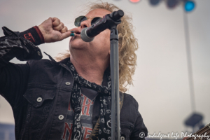 Night Ranger frontman Jack Blades performing live at the Missouri State Fair in Sedalia, MO on August 16, 2019.