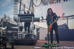 Keyboardist Eric Levy and guitarist Keri Kelli of Night Ranger live in concert together at the Missouri State Fair in Sedalia, MO on August 16, 2019.