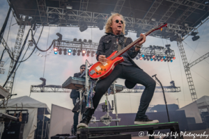 Frontman Jack Blades and keyboard player Eric Levy of Night Ranger performing live at the Missouri State Fair's Pepsi Grandstand in Sedalia, MO on August 16, 2019.