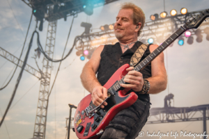 Night Ranger guitarist Brad Gillis performing live at the Missouri State Fair in Sedalia, MO on August 16, 2019.