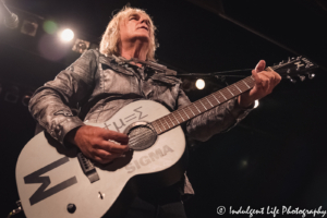Frontman Mike Peters of the Alarm performing live in concert in at the historic Liberty Hall in downtown Lawrence, KS on August 10, 2019.