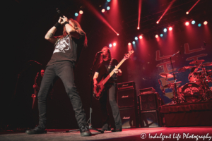 Frontman Todd La Torre of Queensrÿche live in concert with Parker Lundgren, Eddie Jackson and Casey Grillo at Ameristar Casino in Kansas City, MO on September 20, 2019.