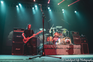 Queensrÿche bass guitarist Eddie Jackson and drummer Casey Grillo performing together at Ameristar Casino in Kansas City, MO on September 20, 2019.
