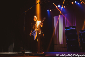 Guitarist Parker Lundgren of Queensrÿche performing live at Star Pavilion inside of Ameristar Casino in Kansas City, MO on September 20, 2019.