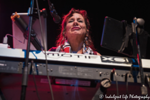 Ambrosia keyboardist Mary Harris performing live in concert at Ameristar Casino's Star Pavilion in Kansas City, MO on January 31, 2020.