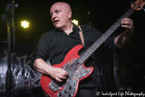 Bass guitarist and Bow Wow Wow founding member Leigh Gorman performing live at the Aftershock in Merriam, KS on January 30, 2020.