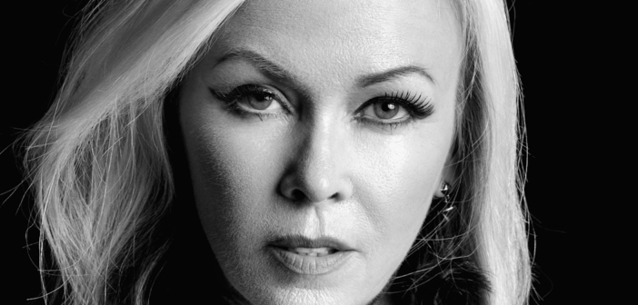 Berlin with Terri Nunn performs live at Town Center Plaza on November 14, 2020.