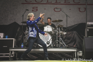 Collective Soul band members Ed Roland and Johnny Rabb performing live at Azura Amphitheater in Bonner Springs, KS on June 25, 2021.