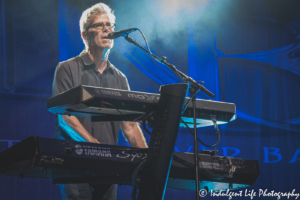 Little River Band keyboard player Chris Marion playing live at CRMU Amphitheater in Jefferson City, MO on June 4, 2021.