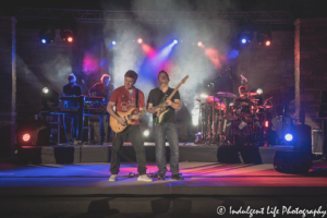 Guitar solos with Little River Band members Rich Herring and Colin Whinnery at Riverside Park Amphitheater in Jefferson City, MO on June 4, 2021.
