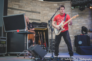 Guitarist Rich Herring of Little River Band in concert at Capital Region MU Health Care Amphitheater (Riverside Park Amp) in Jefferson City, MO on June 4, 2021.