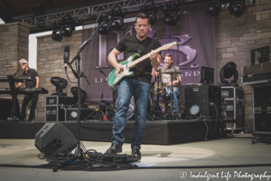 Guitarist Colin Whinnery of Little River Band performing live at Capital Region MU Health Care Amphitheater (Riverside Park Amp) in Jefferson City, MO on June 4, 2021.