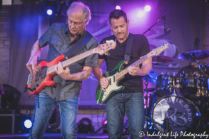 Wayne Nelson and Colin Whinnery of Little River Band performing together at Riverside Park Amphitheater in Jefferson City, MO on June 4, 2021.