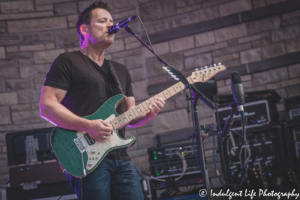 Little River Band guitarist Colin Whinnery playing live at Capital Region MU Health Care Amphitheater (Riverside Park Amp) in Jefferson City, MO on June 4, 2021.