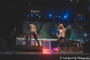Styx live in concert on its "The Return" tour promoting the new "Crash of the Crown" album at Azura Amphitheater in Bonner Springs, KS on June 25, 2021.