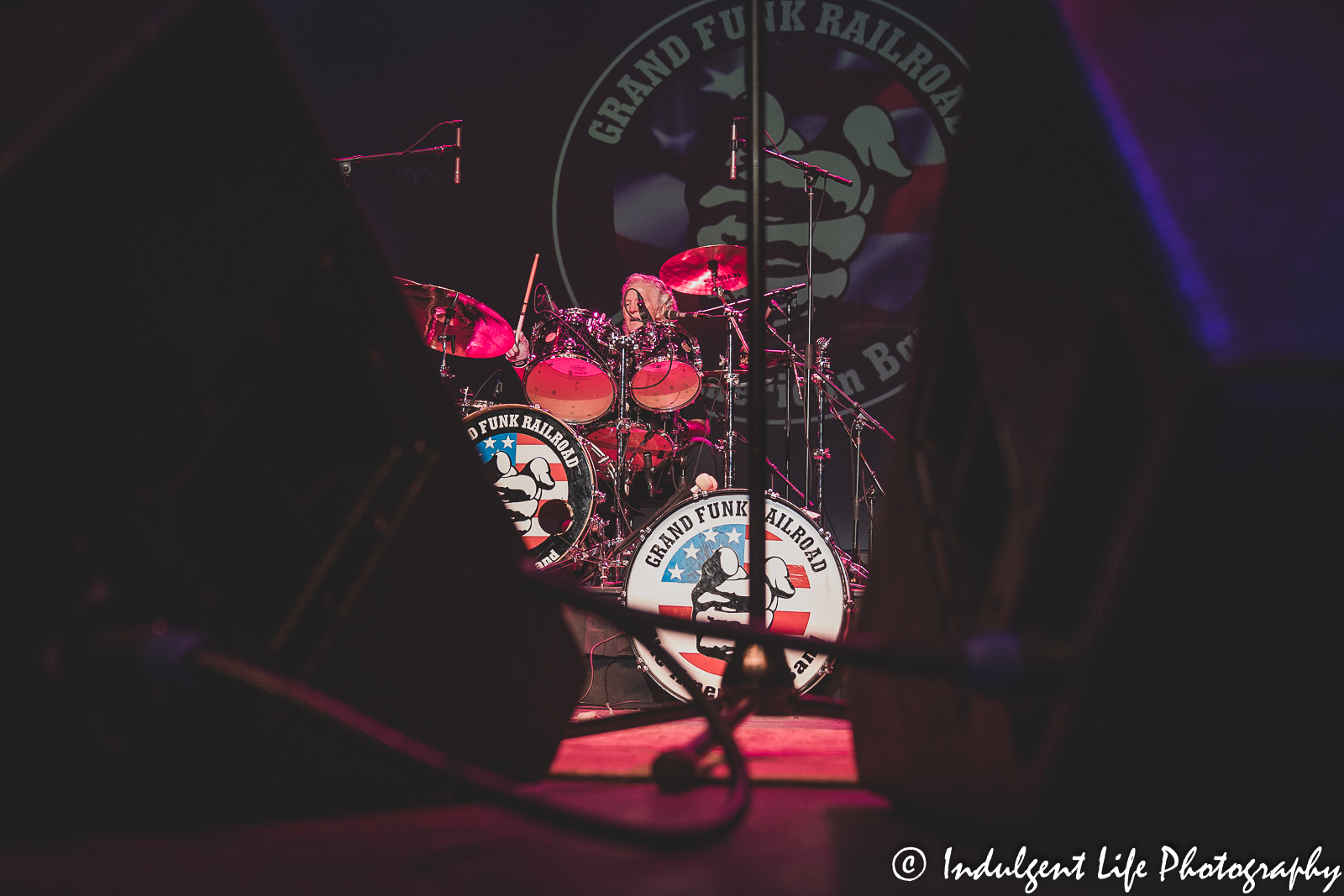 Founding member and drummer Don Brewer of Grand Funk Railroad playing live at Ameristar Casino's Star Pavilion in Kansas City, MO on September 18, 2021.