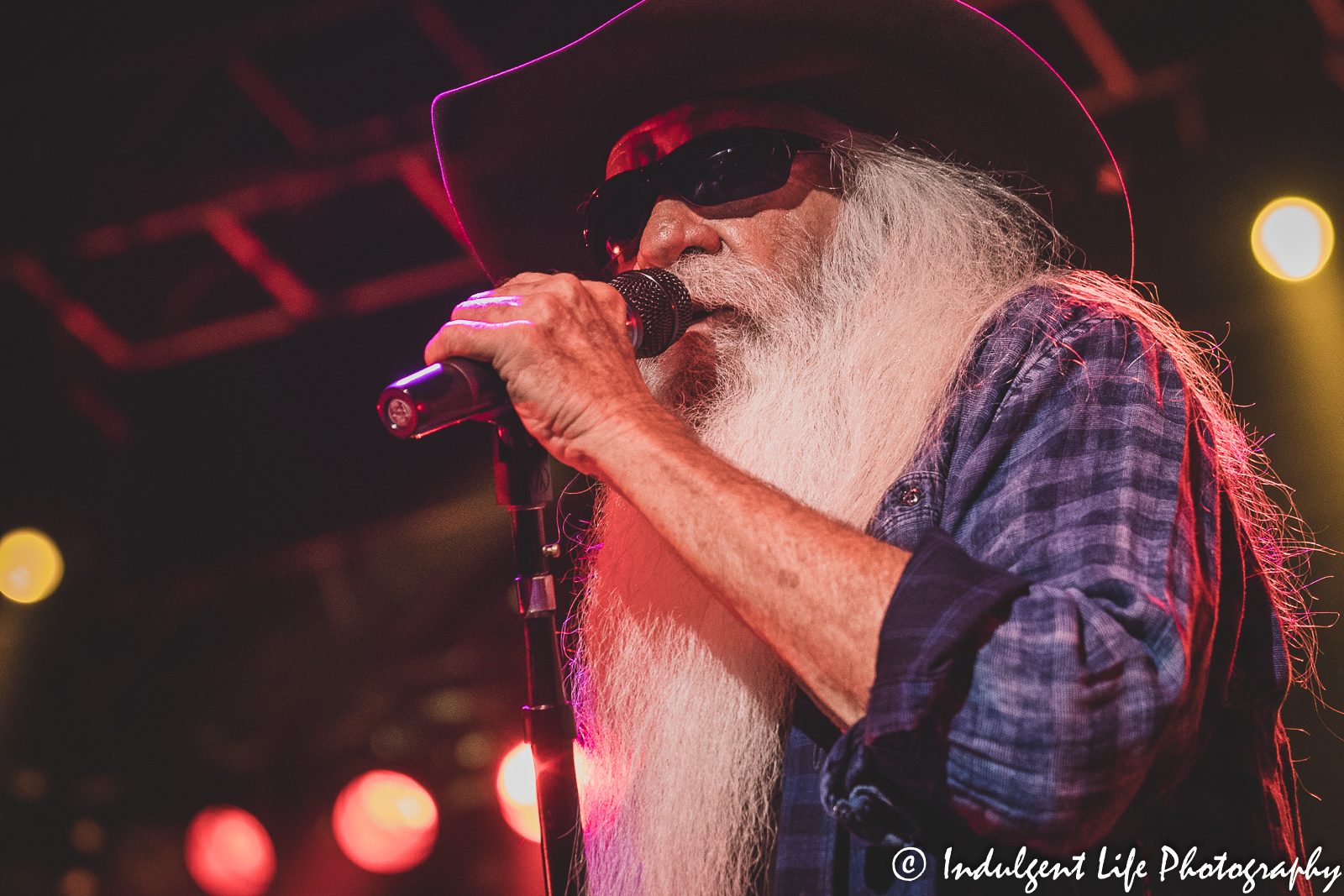 Baritone singer William Lee Golden of country and gospel music group The Oak Ridge Boys performing live at Ameristar Casino's Star Pavilion in Kansas City, MO on September 24, 2021.