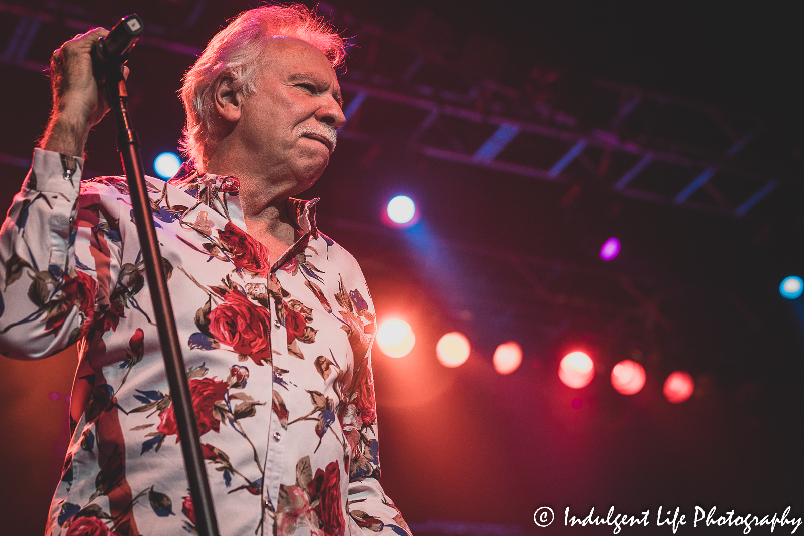 Tenor singer Joe Bonsall of country and gospel music group The Oak Ridge Boys live in concert at Ameristar Casino in Kansas City, MO on September 24, 2021.