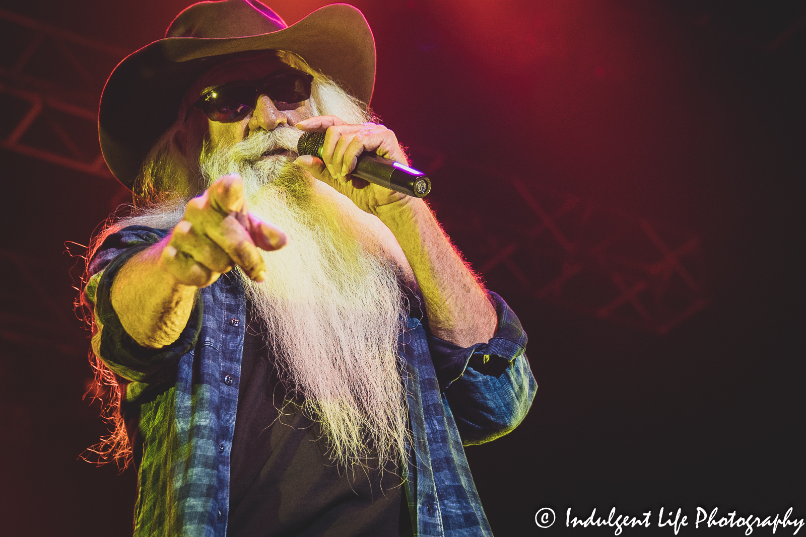 Baritone singer William Lee Golden of country and gospel music group The Oak Ridge Boys live in concert at Ameristar Casino in Kansas City, MO on September 24, 2021.