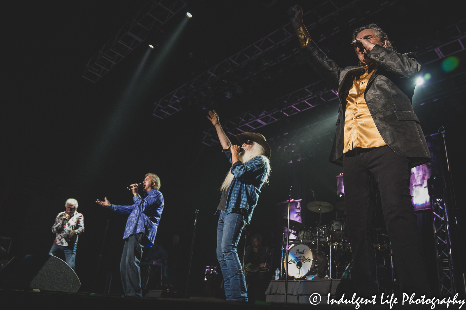 The Oak Ridge Boys live in concert performing the 1983 chart-topping country hit "American Made" at Ameristar Casino Hotel Kansas City on September 24, 2021.