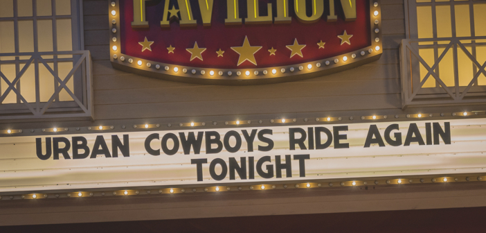 The Urban Cowboys rode again as Mickey Gilley and Johnny Lee performed live in concert together at Ameristar Casino's Star Pavilion in Kansas City, MO on November 13, 2021.