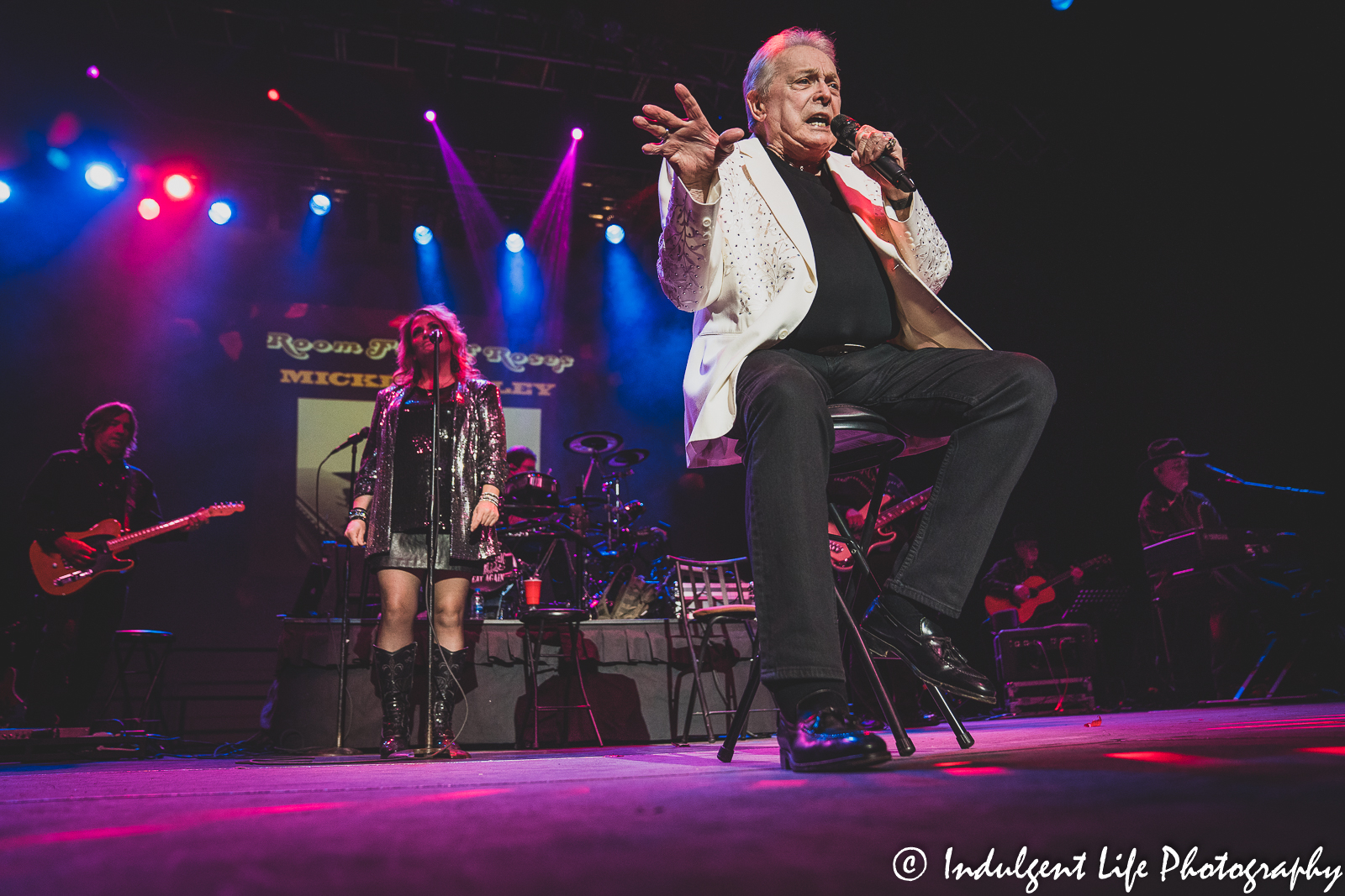 Mickey Gilley live in concert with the Urban Cowboy band at Ameristar Casino's Star Pavilion in Kansas City, MO on November 14, 2021.