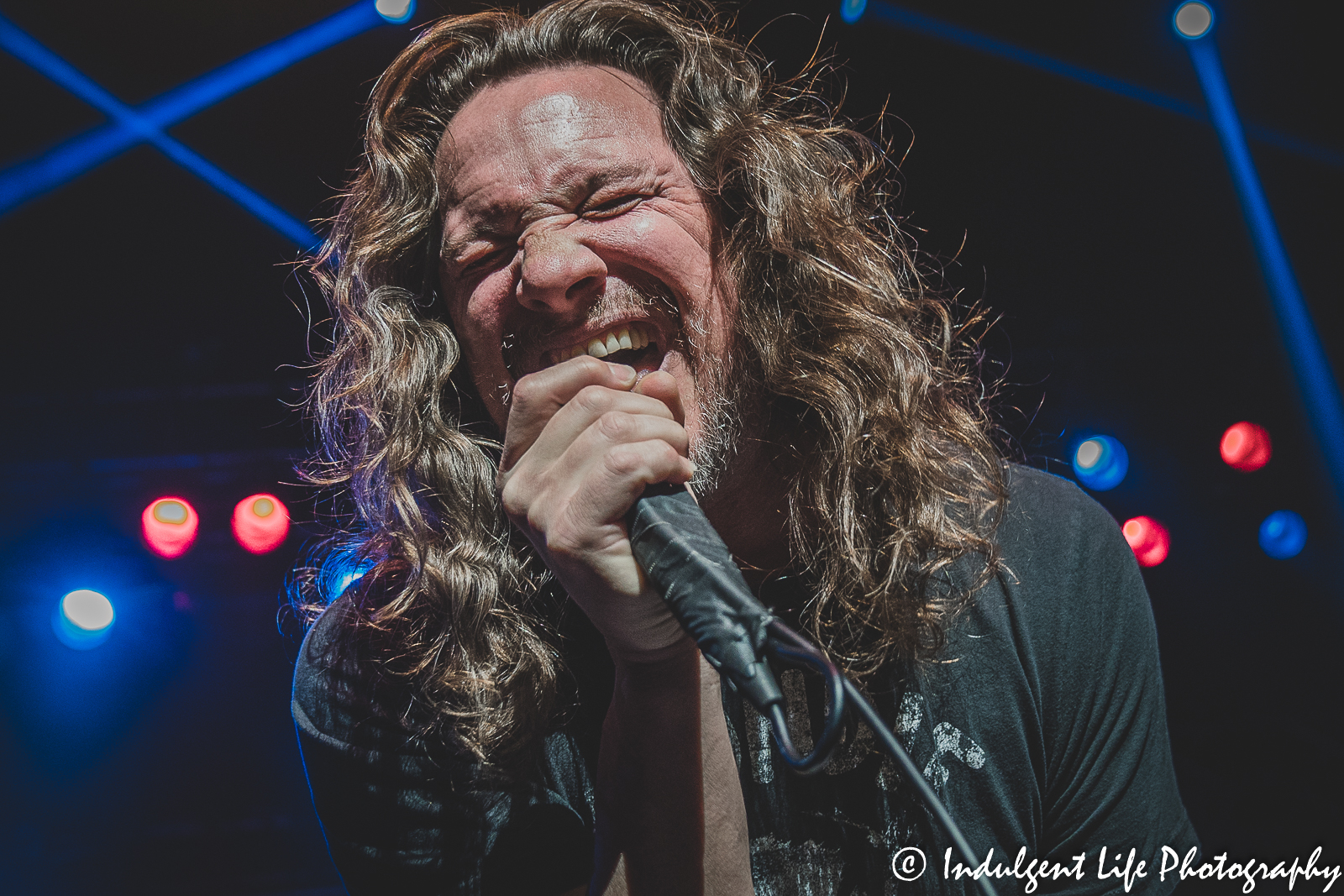 Candlebox founder and frontman Kevin Martin singing live at Star Pavilion inside of Ameristar Casino in Kansas City, MO on March 18, 2022.