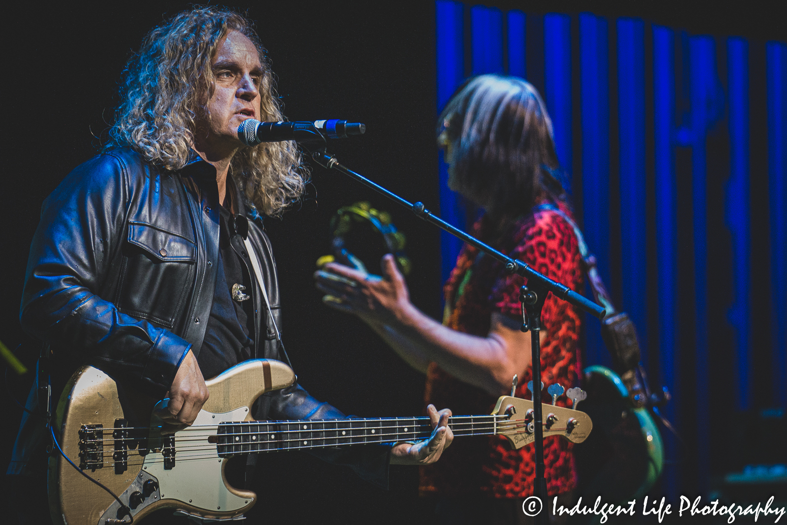 Former Chicago lead singer Jason Scheff performing live with Todd Rundgren at the Kauffman Center in downtown Kansas City, MO on March 27, 2022.