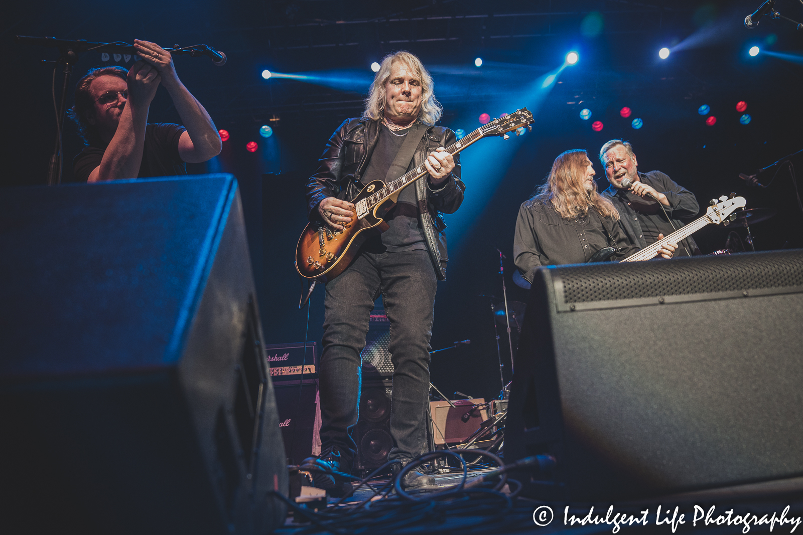 Missouri band members Rusty Crewse, Dean Foltz and Stephen Cambell performing together at Star Pavilion inside of Ameristar Casino in Kansas City on April 9, 2022.