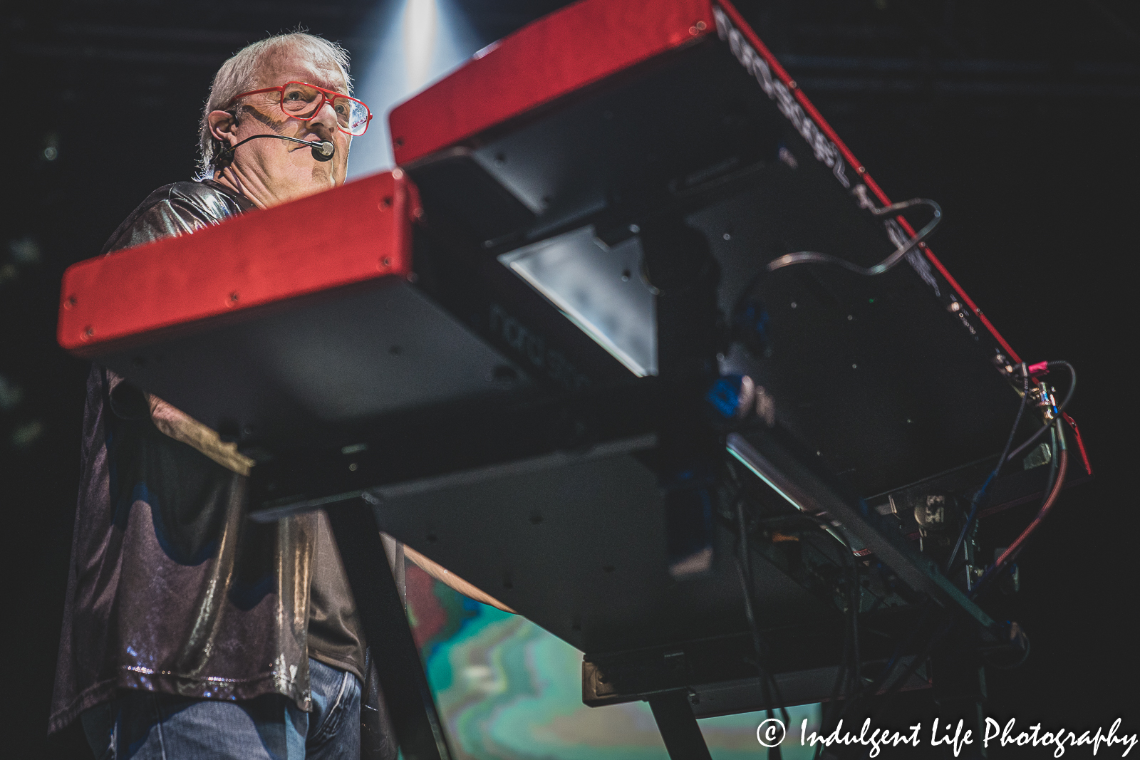 Keyboard player Dennis Laffoon performing live at Star Pavilion inside of Ameristar Casino in Kansas City, MO on April 9, 2022.