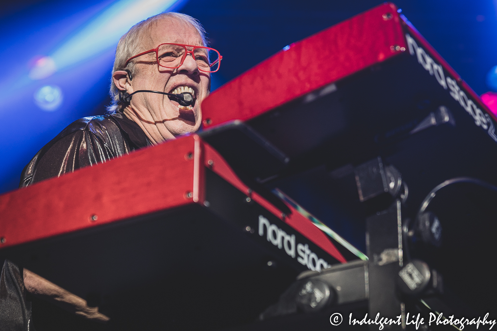 Shooting Star keyboardist Dennis Laffoon live in concert at Star Pavilion inside of Ameristar Casino in Kansas City, MO on April 9, 2022.